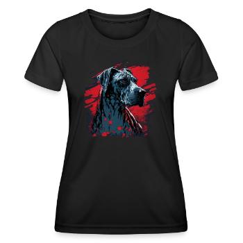 Great Dane - Women's Functional T-Shirt - black - Front - AI Model Female 172 light (172cm)