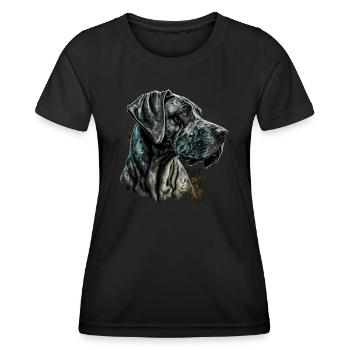 Great Dane - Women's Functional T-Shirt - black - Front - AI Model Female 172 light (172cm)