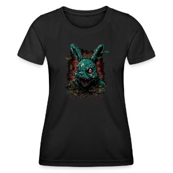 happy creepy easter - Frauen Funktions-T-Shirt - Schwarz - Vorne - AI Model Female 172 light (172cm)