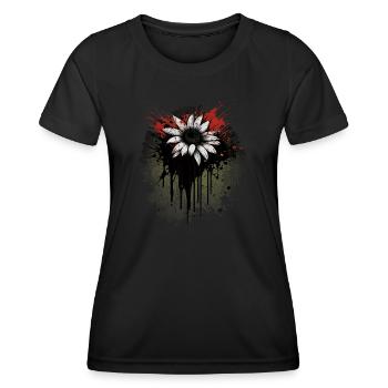 Pâquerette - T-shirt sport Femme - noir - Devant - AI Model Female 172 light (172cm)
