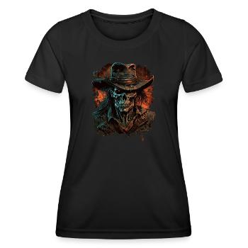 Undead Cowboy - Women's Functional T-Shirt - black - Front - AI Model Female 172 light (172cm)