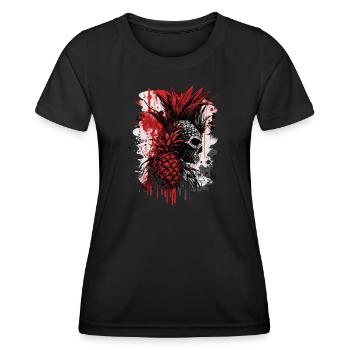 Creepy Pineapple Punk - Women's Functional T-Shirt - black - Front - AI Model Female 172 light (172cm)