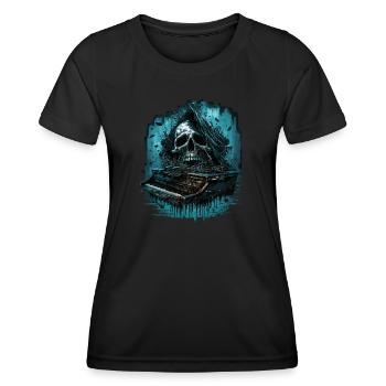 Horrorklavier - Frauen Funktions-T-Shirt - Schwarz - Vorne - AI Model Female 172 light (172cm)