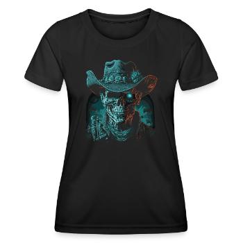 Creepy cowboy - Women's Functional T-Shirt - black - Front - AI Model Female 172 light (172cm)