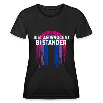 Just an Innocent Bi Stander Bisexual LGBTQ Bi - Frauen Funktions-T-Shirt - Schwarz - Vorne - AI Model Female 172 light (172cm)