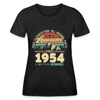 Great since 1954 - Women's Functional T-Shirt - black - Front - AI Model Female 172 light (172cm)