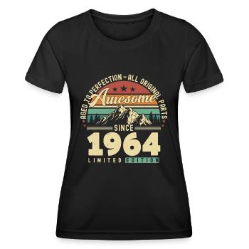 Great since 1964 - Women's Functional T-Shirt - black - Front - AI Model Female 172 light (172cm)