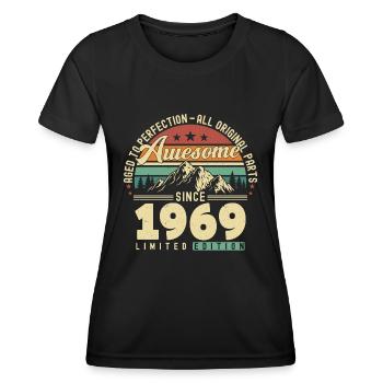 Großartig seit 1969 - Frauen Funktions-T-Shirt - Schwarz - Vorne - AI Model Female 172 light (172cm)
