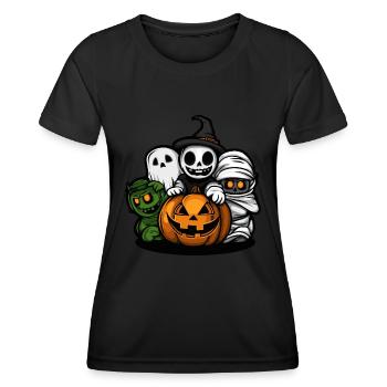 Halloween Comic Party Trick Or Treat - T-shirt sport Femme - noir - Devant - AI Model Female 172 light (172cm)