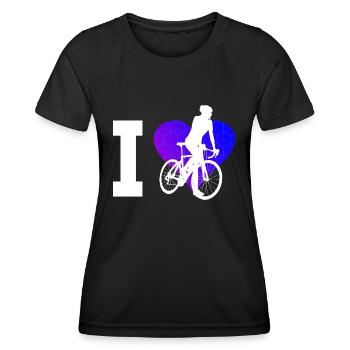 Vélo de route pour femmes Vélo de route Vélo de route Vélo de route - T-shirt sport Femme - noir - Devant - AI Model Female 172 light (172cm)