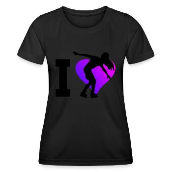 Roller Skating Roller Skate RollerSkate Roller Skates - T-shirt sport Femme - noir - Devant - AI Model Female 172 light (172cm)