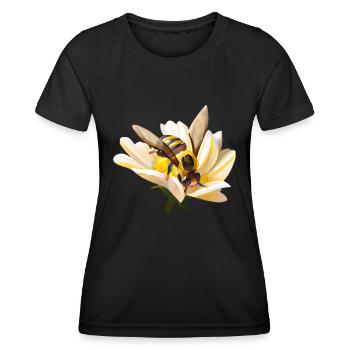 Fleißige Biene - Frauen Funktions-T-Shirt - Schwarz - Vorne - AI Model Female 172 light (172cm)