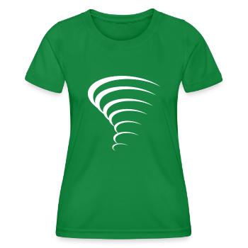 Tornado Wirbelsturm - Frauen Funktions-T-Shirt - Kelly Green - Vorne - AI Model Female 172 dark (172cm)