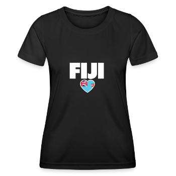 Fiji Fiji Fijian Flag Fijians - Women's Functional T-Shirt - black - Front - AI Model Female 172 light (172cm)