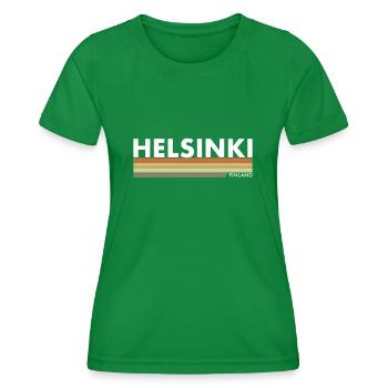 Helsinki Finlande Rétro Finlande Finn - T-shirt sport Femme - vert - Devant - AI Model Female 172 dark (172cm)