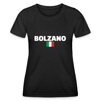 Bolzano Italie Drapeau italien Italien - T-shirt sport Femme - noir - Devant - AI Model Female 172 light (172cm)