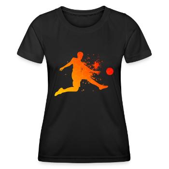 Women's Football Men Footballers Football Games - Women's Functional T-Shirt - black - Front - AI Model Female 172 light (172cm)