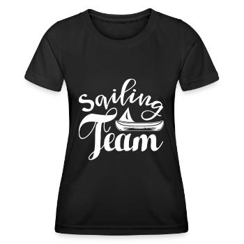 SEGEL TEAM - Frauen Funktions-T-Shirt - Schwarz - Vorne - AI Model Female 172 light (172cm)