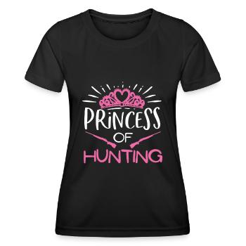 Princesse de la Chasse - T-shirt sport Femme - noir - Devant - AI Model Female 172 light (172cm)