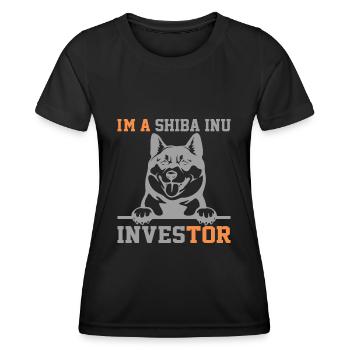 Ich Bin Shiba Inu Investor - Shiba Inu Army - Frauen Funktions-T-Shirt - Schwarz - Vorne - AI Model Female 172 light (172cm)
