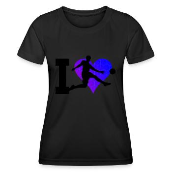 Footballers Women's Football Men's Football Games - Women's Functional T-Shirt - black - Front - AI Model Female 172 light (172cm)