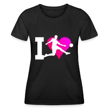 Football Men Footballers Football Games - Women's Functional T-Shirt - black - Front - AI Model Female 172 light (172cm)