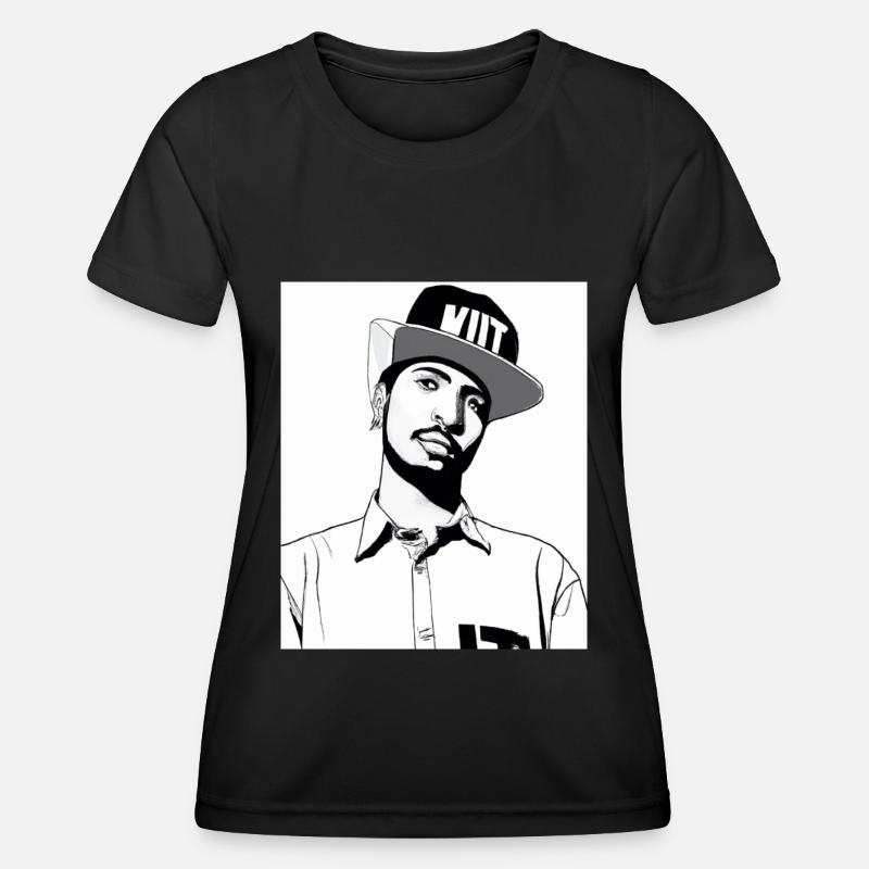 Hip Hopper Rapper - Women's Functional T-Shirt - black