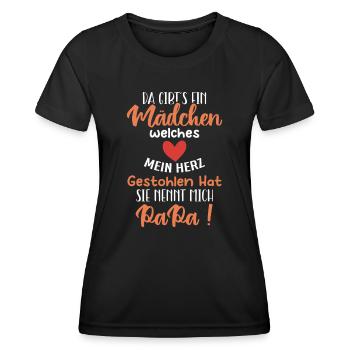 Da gibt´s ein Mädchen, welches mein Herz gestohlen - Frauen Funktions-T-Shirt - Schwarz - Vorne - AI Model Female 172 light (172cm)