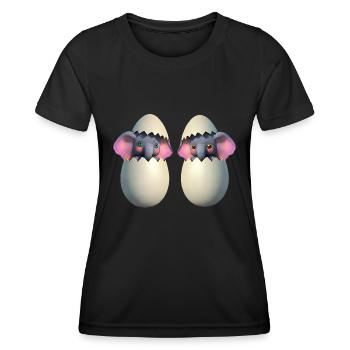 Baby elephant hatch - Women's Functional T-Shirt - black - Front - AI Model Female 172 light (172cm)