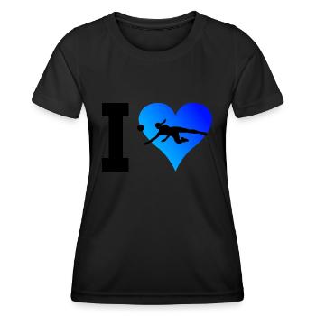 Volleyball Men's Volleyball Women's Volleyball Volleyball - Women's Functional T-Shirt - black - Front - AI Model Female 172 light (172cm)