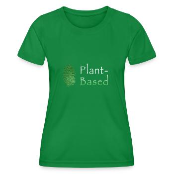 Plant-Based - Frauen Funktions-T-Shirt - Kelly Green - Vorne - AI Model Female 172 dark (172cm)