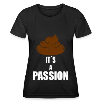 kacke poop geschenk Geschenkidee Geburtstag spaß - Frauen Funktions-T-Shirt - Schwarz - Vorne - AI Model Female 172 light (172cm)