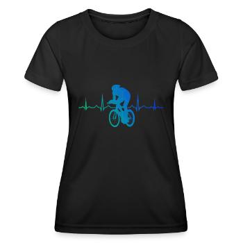 Vélo de route vélo de route pour hommes vélo de course vélo de route - T-shirt sport Femme - noir - Devant - AI Model Female 172 light (172cm)