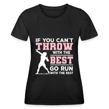 | femmes au lancer du poids Cadeaux sportifs de putter de tir - T-shirt sport Femme - noir - Devant - AI Model Female 172 light (172cm)