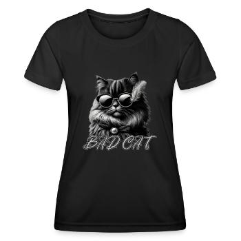 Le chat est un animal de compagnie pour les amoureux des chats - T-shirt sport Femme - noir - Devant - AI Model Female 172 light (172cm)