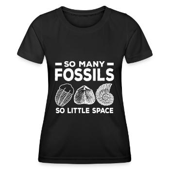 Fossilien Sammler - Frauen Funktions-T-Shirt - Schwarz - Vorne - AI Model Female 172 light (172cm)
