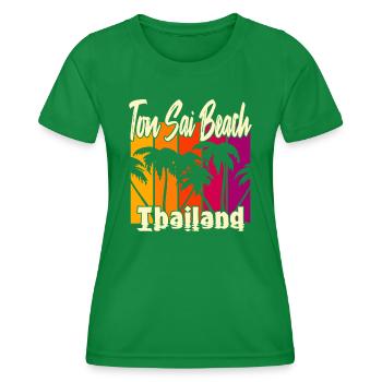 Ton Sai Beach Thailand - Frauen Funktions-T-Shirt - Kelly Green - Vorne - AI Model Female 172 dark (172cm)
