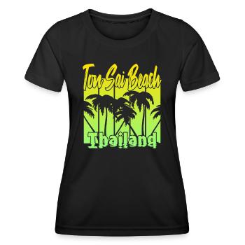 Ton Sai Beach Thailand - Frauen Funktions-T-Shirt - Schwarz - Vorne - AI Model Female 172 light (172cm)