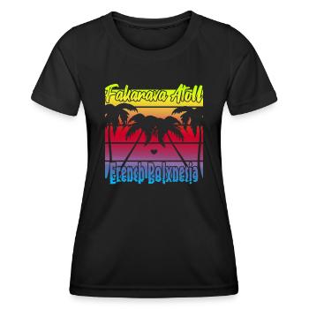 Fakarava Atoll French Polynesia - Women's Functional T-Shirt - black - Front - AI Model Female 172 light (172cm)