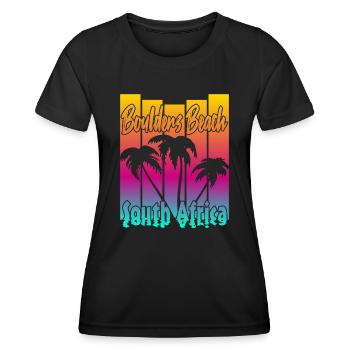 Boulders Beach - Frauen Funktions-T-Shirt - Schwarz - Vorne - AI Model Female 172 light (172cm)