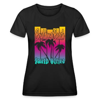 Boulders Beach - Frauen Funktions-T-Shirt - Schwarz - Vorne - AI Model Female 172 light (172cm)