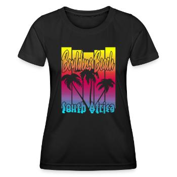 Boulders Beach - Frauen Funktions-T-Shirt - Schwarz - Vorne - AI Model Female 172 light (172cm)