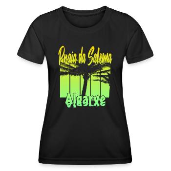 Vintage Praia da Salema Algarve - Women's Functional T-Shirt - black - Front - AI Model Female 172 light (172cm)