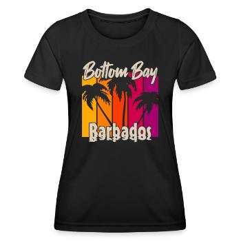 Vintage Bottom Bay Barbados Sunset - Women's Functional T-Shirt - black - Front - AI Model Female 172 light (172cm)