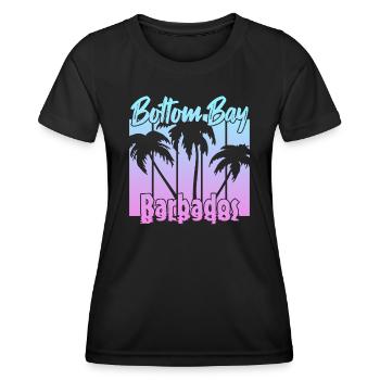 Vintage Bottom Bay Barbados Sunset - Women's Functional T-Shirt - black - Front - AI Model Female 172 light (172cm)