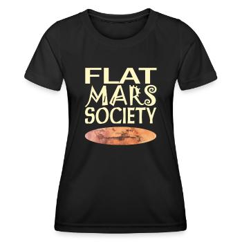 Flat Mars Society - Frauen Funktions-T-Shirt - Schwarz - Vorne - AI Model Female 172 light (172cm)