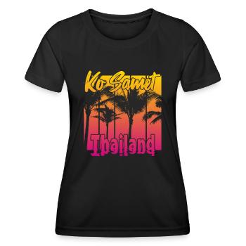 Ko Samet Thailand - Frauen Funktions-T-Shirt - Schwarz - Vorne - AI Model Female 172 light (172cm)