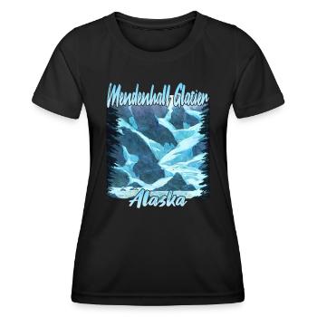 Mendenhall Glacier Alaska - Women's Functional T-Shirt - black - Front - AI Model Female 172 light (172cm)