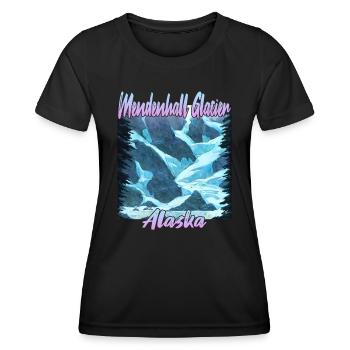 Mendenhall Glacier Alaska - Women's Functional T-Shirt - black - Front - AI Model Female 172 light (172cm)
