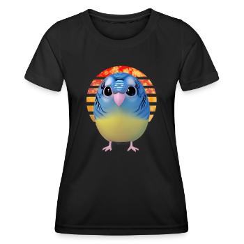 Vögel beobachten Vogel - Frauen Funktions-T-Shirt - Schwarz - Vorne - AI Model Female 172 light (172cm)